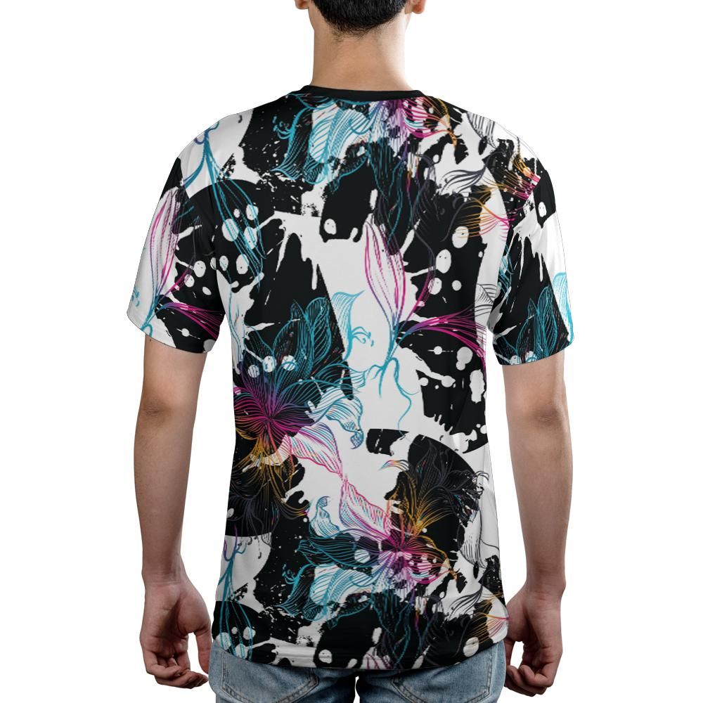 Abstract Gradient Flowers Unisex Comfort T-Shirt
