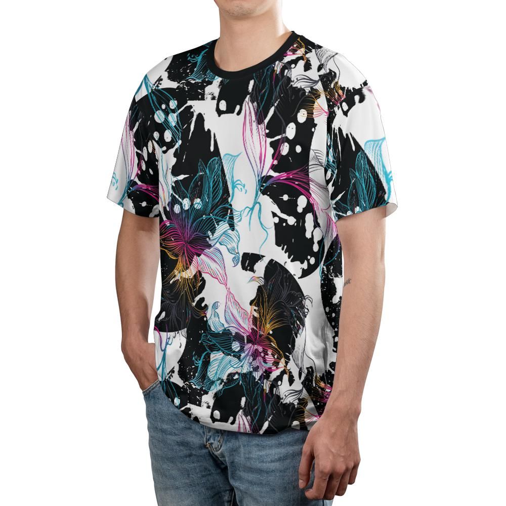 Abstract Gradient Flowers Unisex Comfort T-Shirt