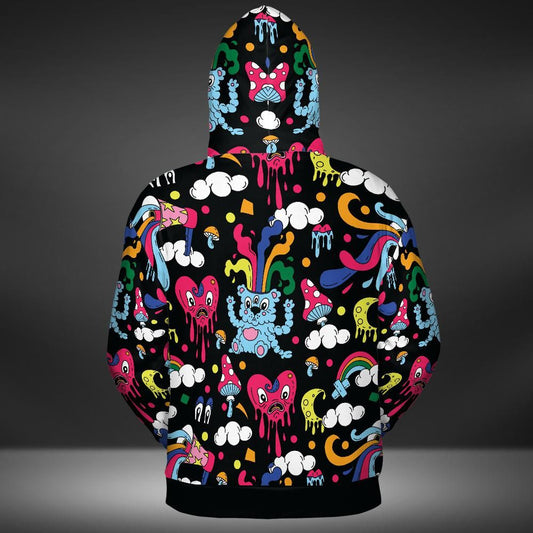 Trippy Trip Premium Unisex Zip Hoodie