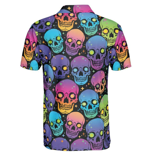 Glowing Eye Skulls Polo Shirt