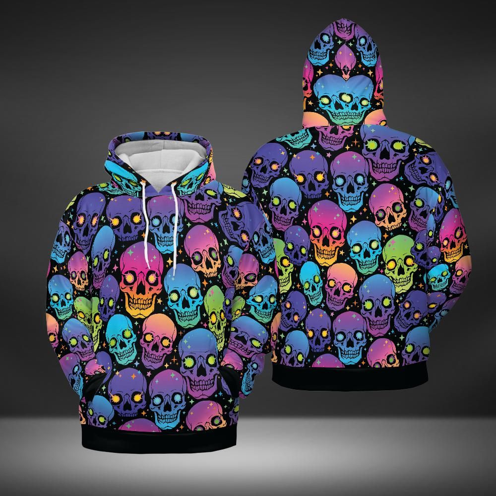 Glowing Eye Skulls Premium Unisex Hoodie