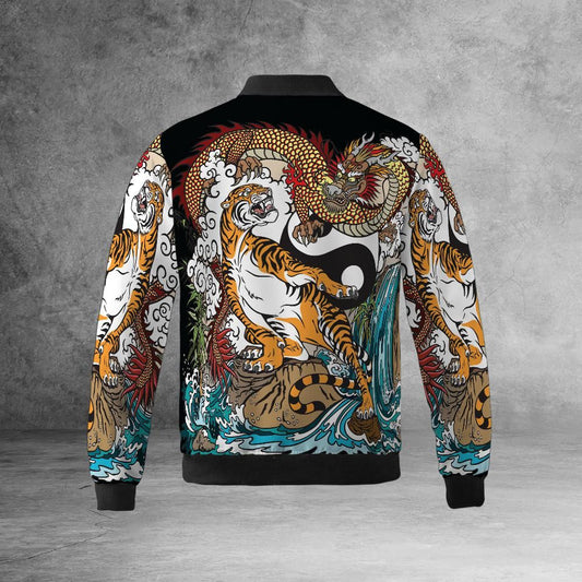 Tiger Versus Dragon Bomber Jacket