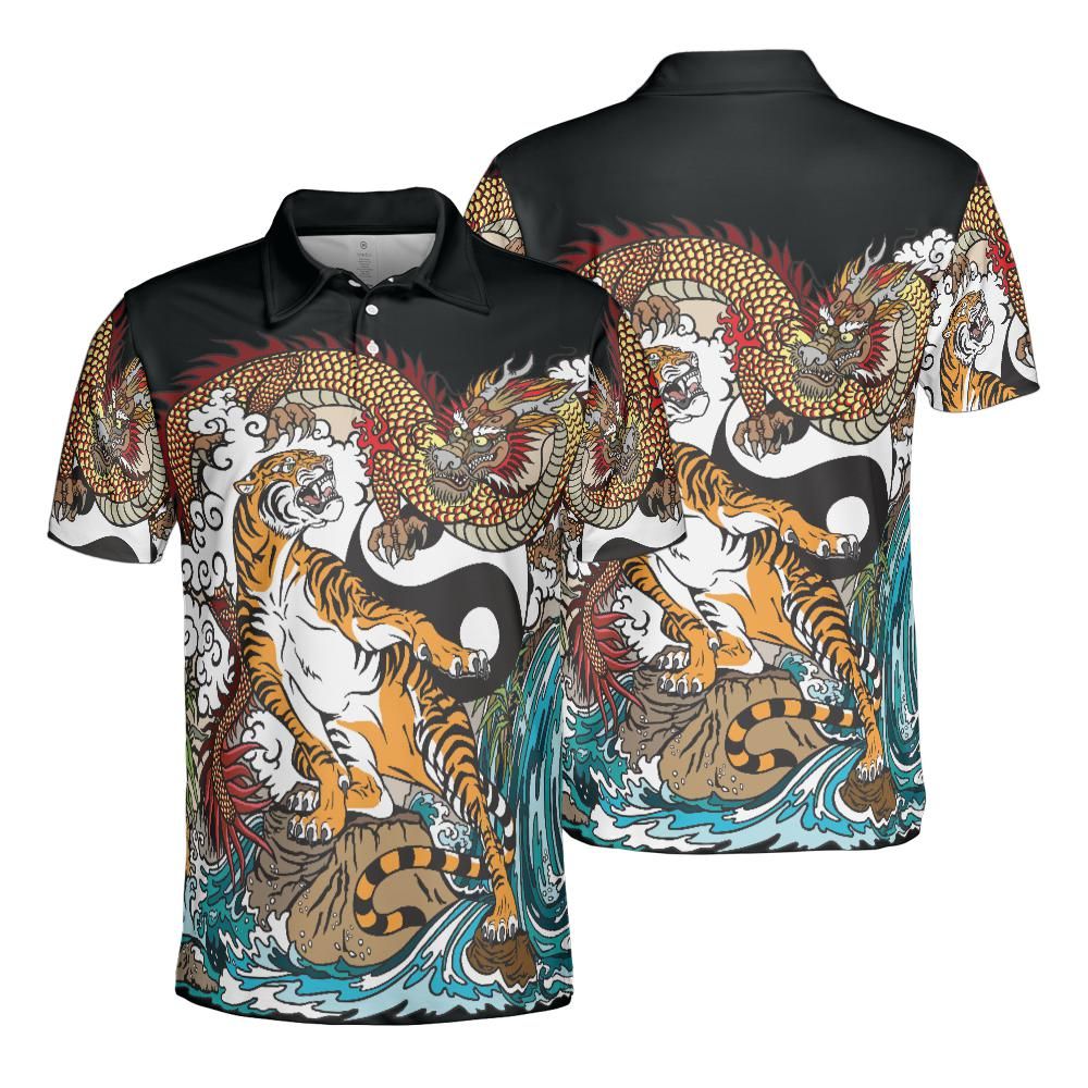 Tiger Versus Dragon Polo Shirt