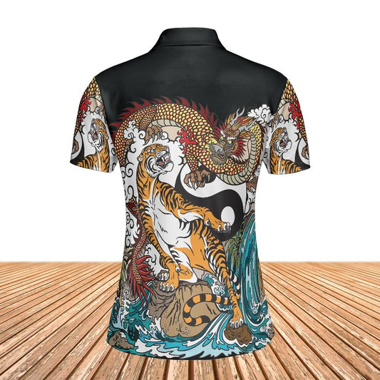 Tiger Versus Dragon Women's Polo Shirt