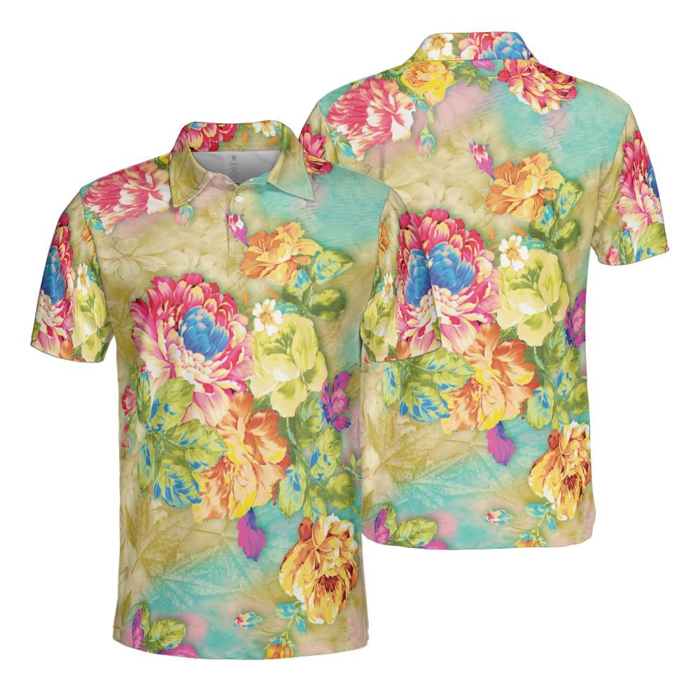 Flower Garden Polo Shirt