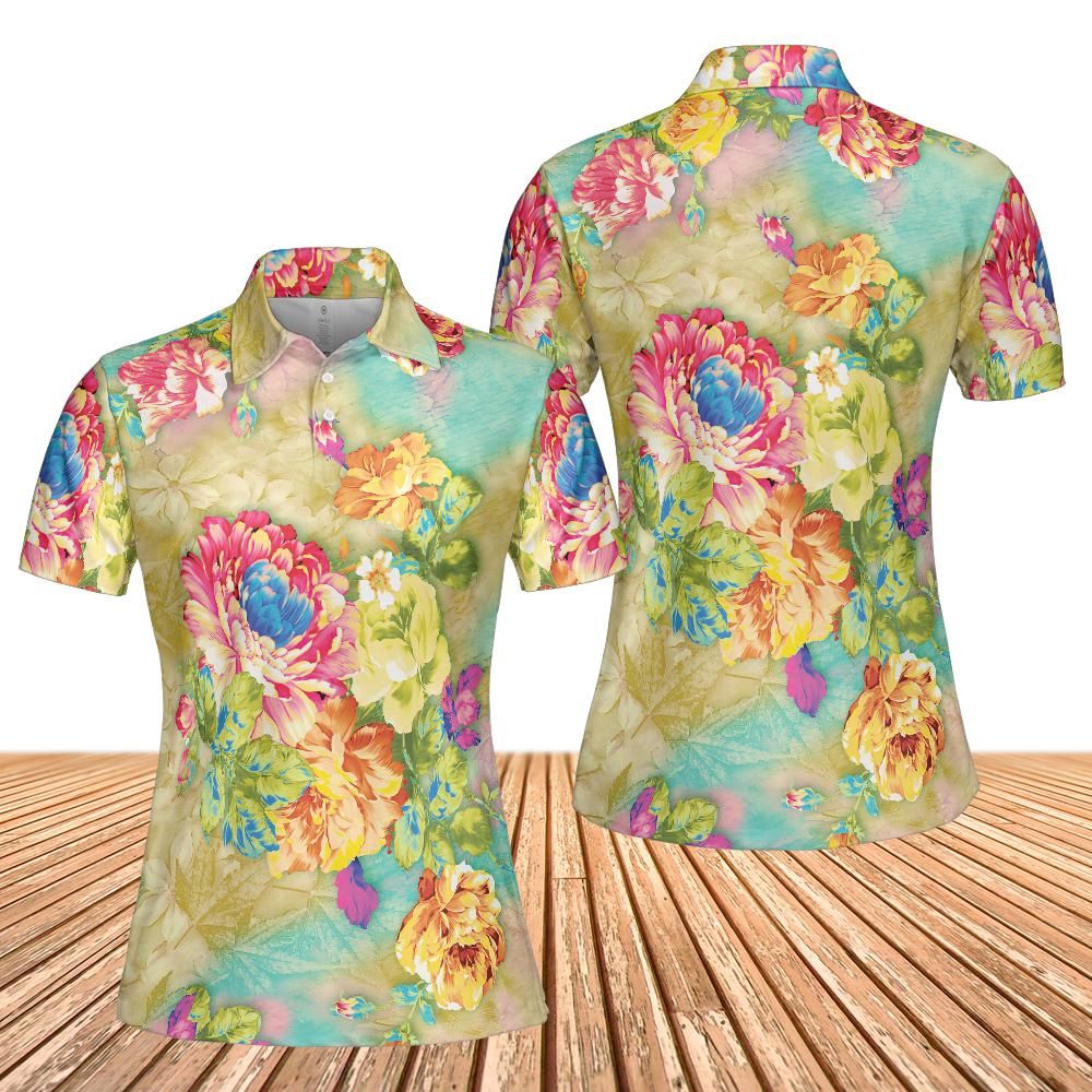 Flower Garden Women's Polo Shirt