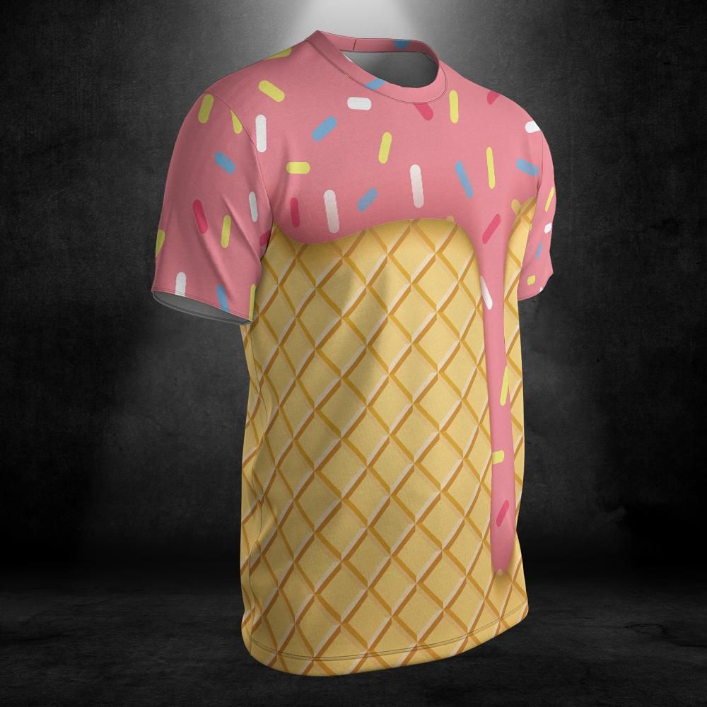 Strawberry Ice Cream Cone Unisex Comfort T-Shirt