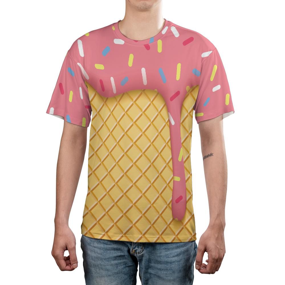Strawberry Ice Cream Cone Unisex Comfort T-Shirt