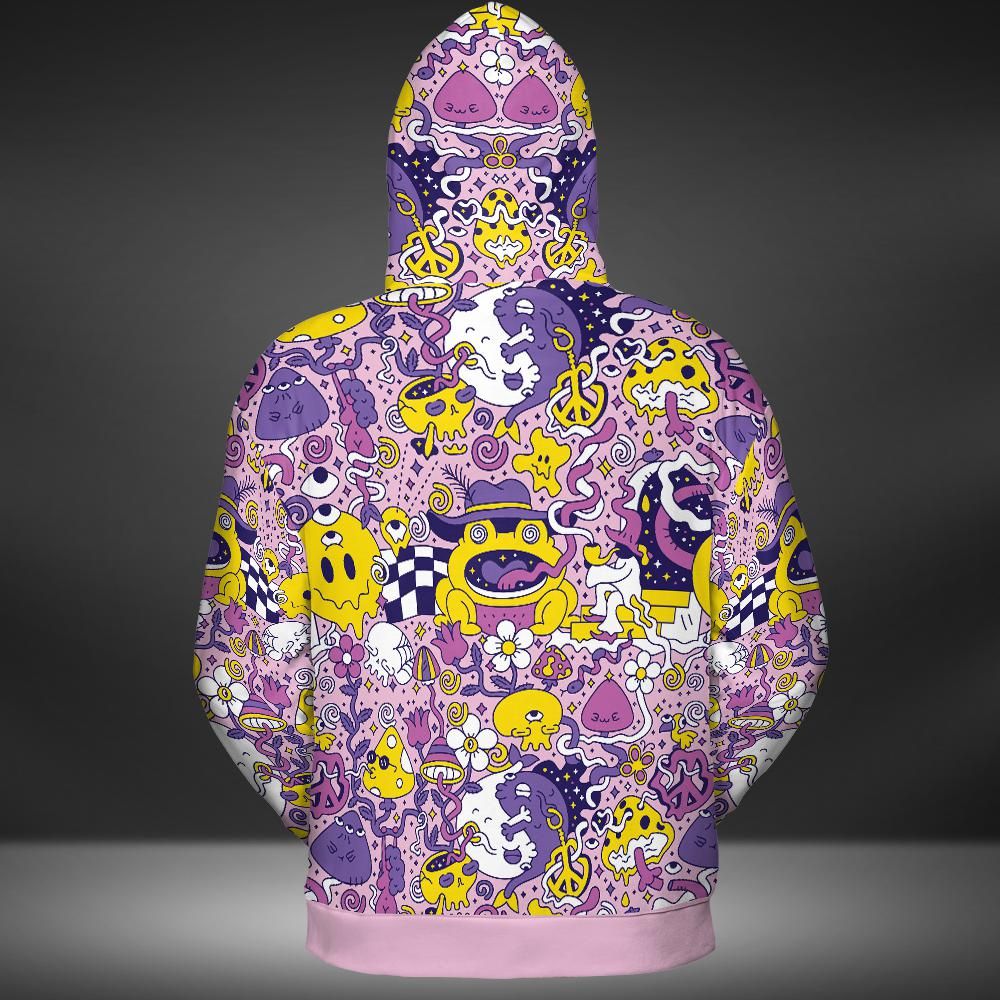 Purple Psychedelic Premium Unisex Hoodie