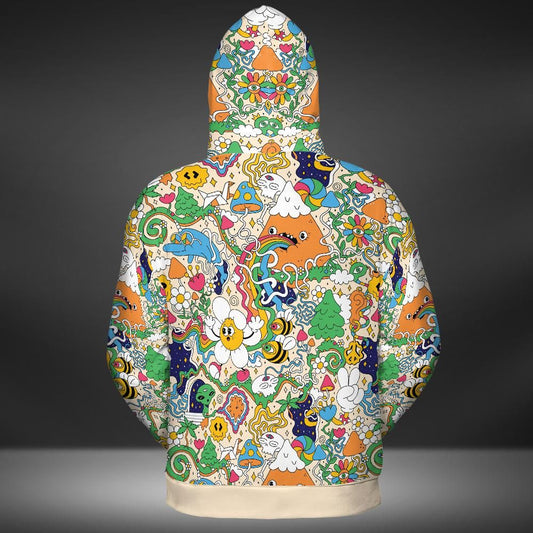 Mushroom Trip Premium Unisex Zip Hoodie