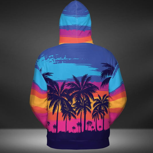 Tropical Sunset Premium Unisex Hoodie