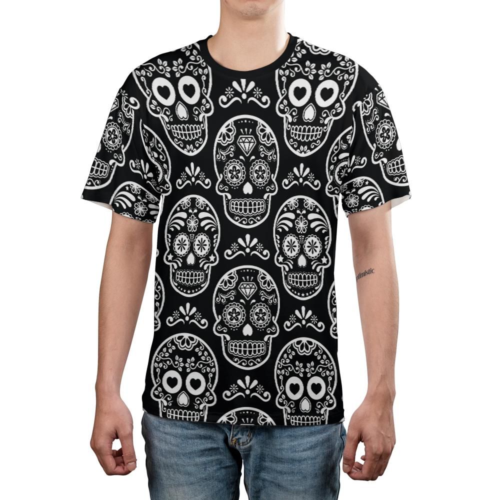 Black & White Calavera Unisex Comfort T-Shirt