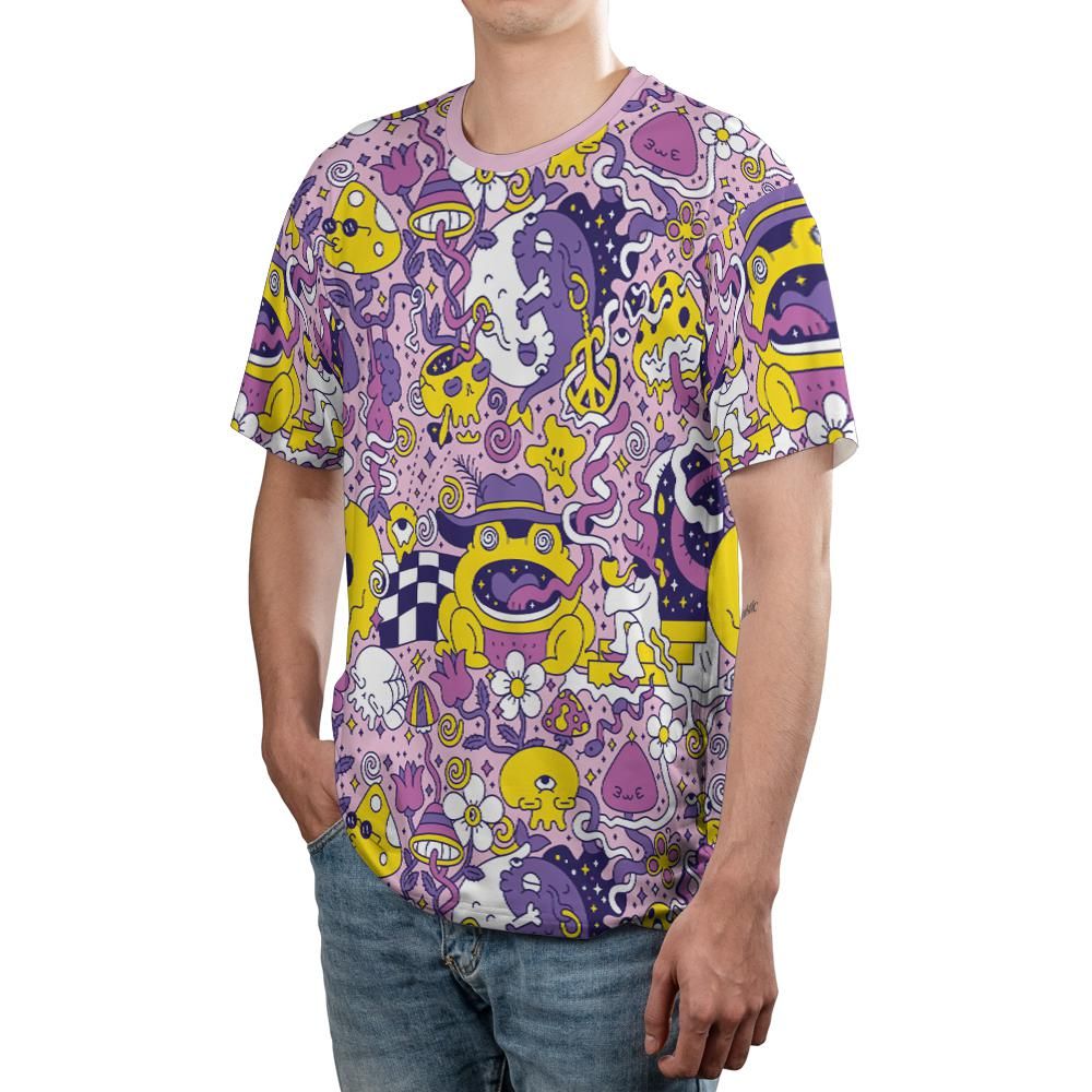 Purple Psychedelic Unisex Comfort T-Shirt