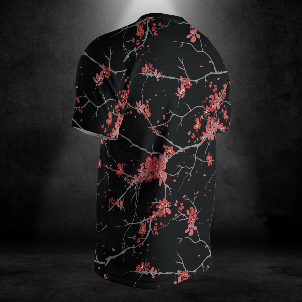 Cherry Blossoms Black Unisex Comfort T-Shirt