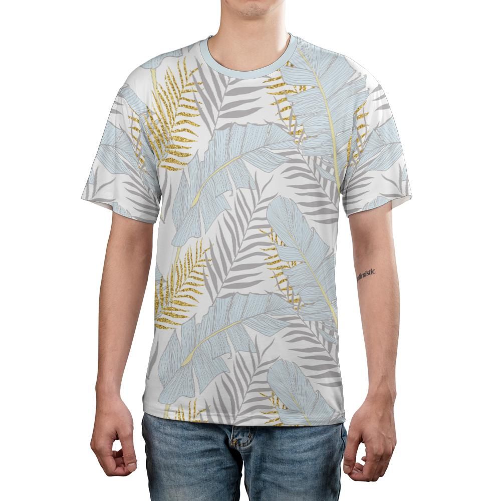 Blue Banana Leaves Unisex Comfort T-Shirt