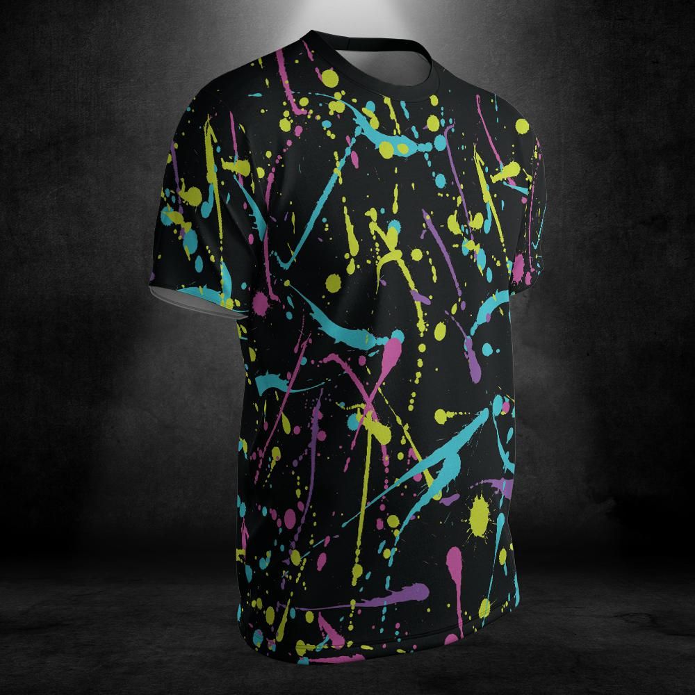 Bright Splattered Paint Unisex Comfort T-Shirt