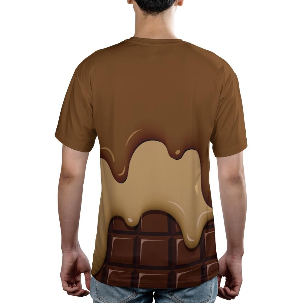 Chocolate Ice Cream & Caramel Ice Cream on a Chocolate Bar Unisex Comfort T-Shirt