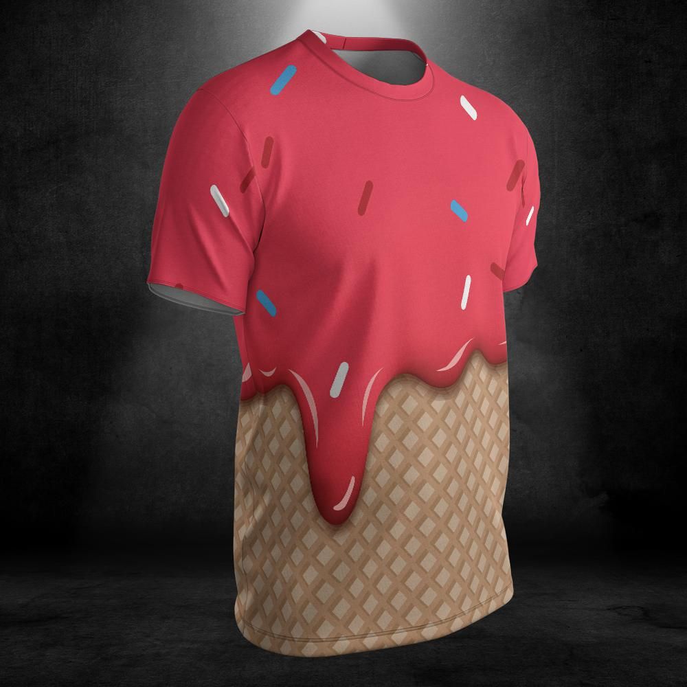 Velvet Ice Cream On A Chocolate Cone Unisex Comfort T-Shirt