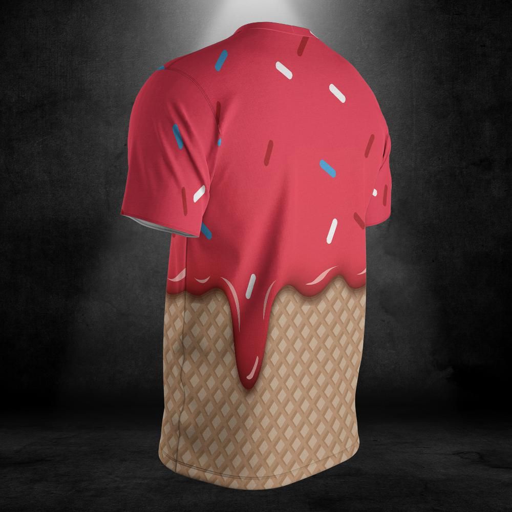 Velvet Ice Cream On A Chocolate Cone Unisex Comfort T-Shirt