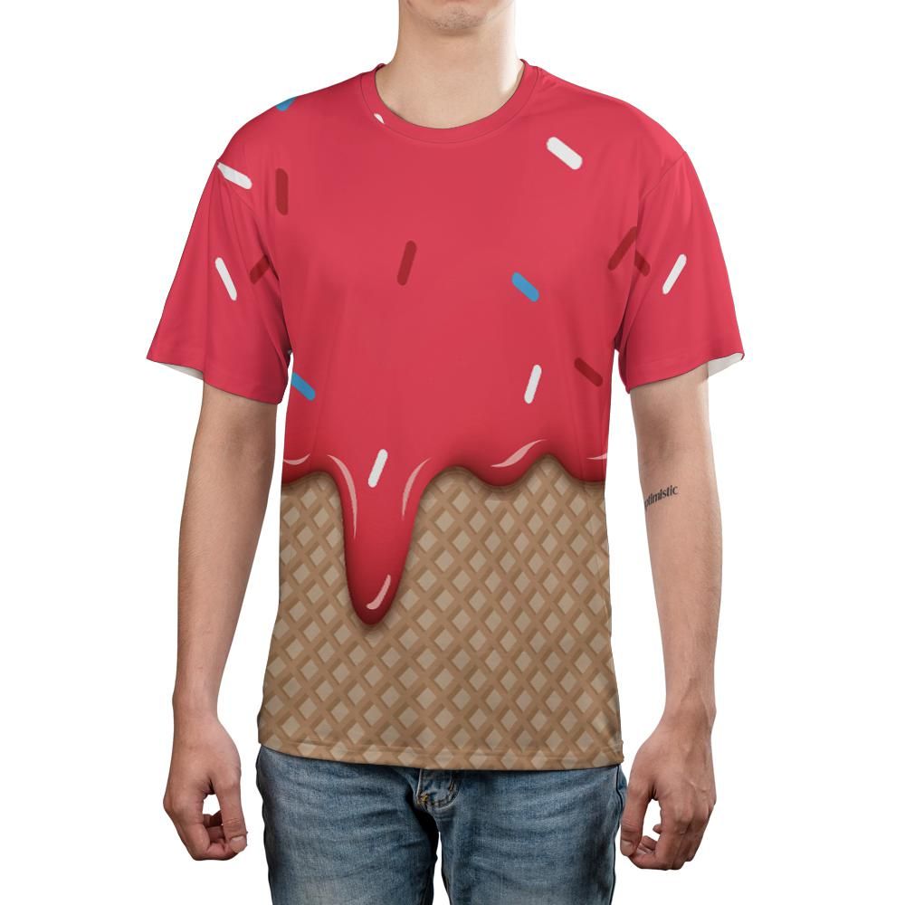 Velvet Ice Cream On A Chocolate Cone Unisex Comfort T-Shirt