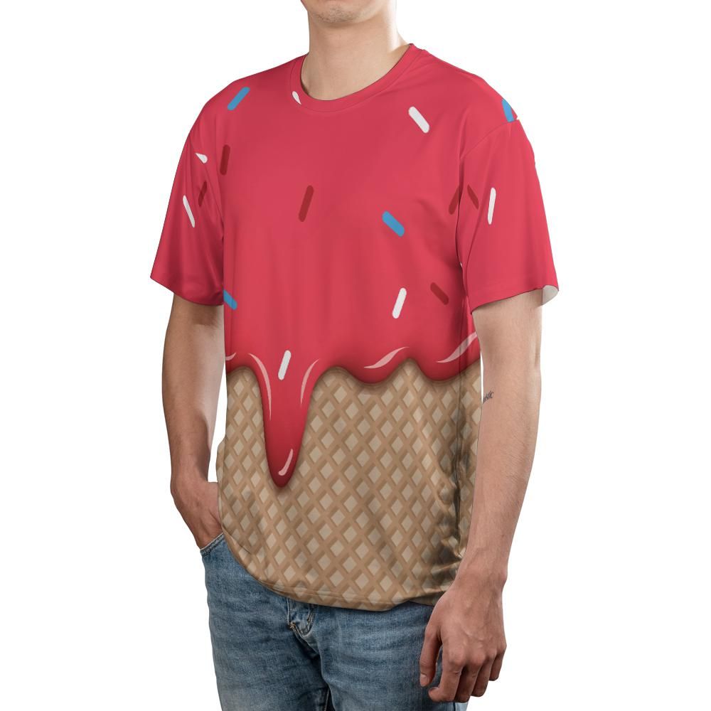 Velvet Ice Cream On A Chocolate Cone Unisex Comfort T-Shirt