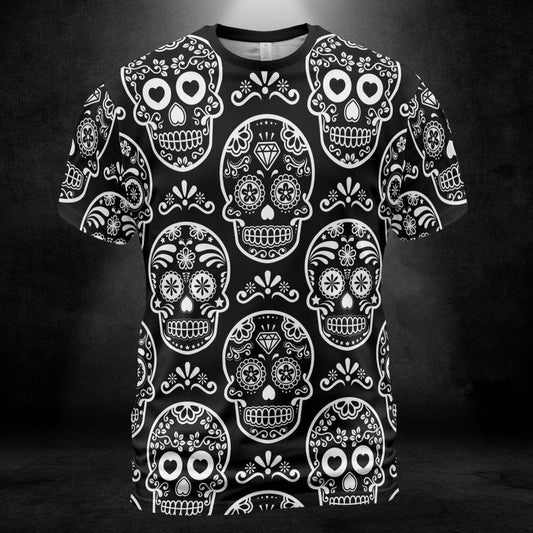 Black & White Calavera Unisex Comfort T-Shirt