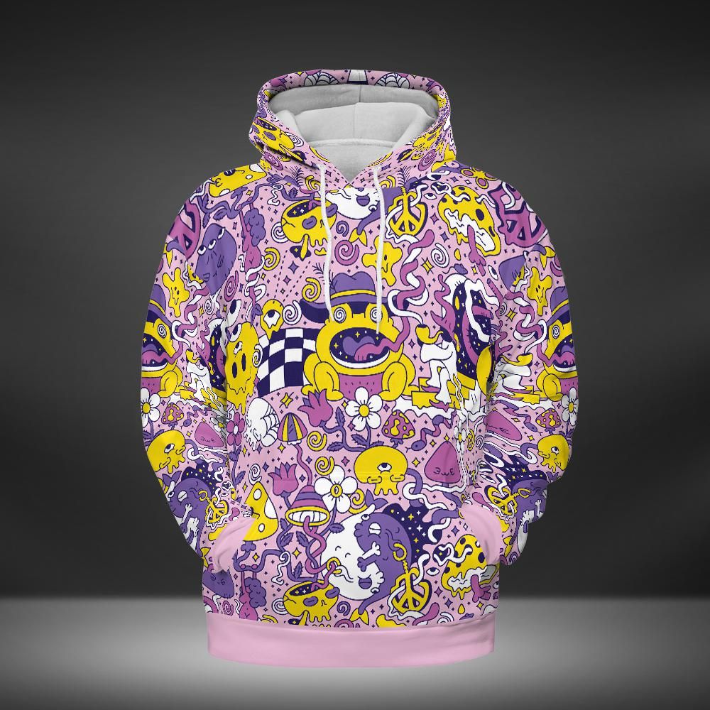 Purple Psychedelic Premium Unisex Hoodie