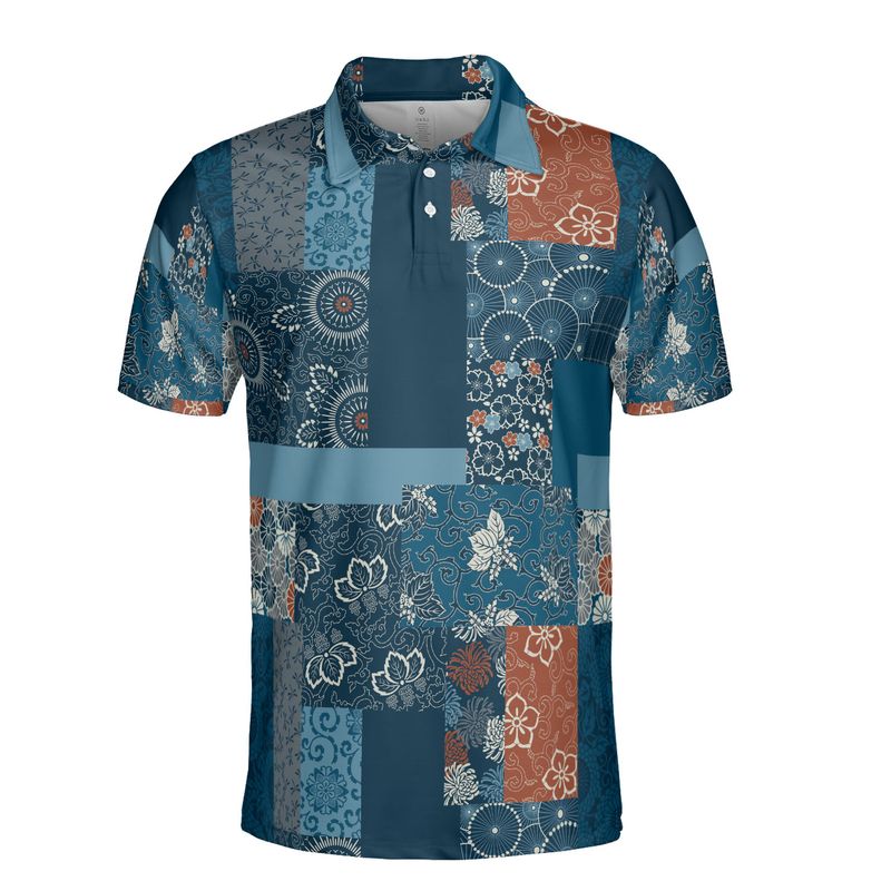 Japanese Patchwork Polo Shirt