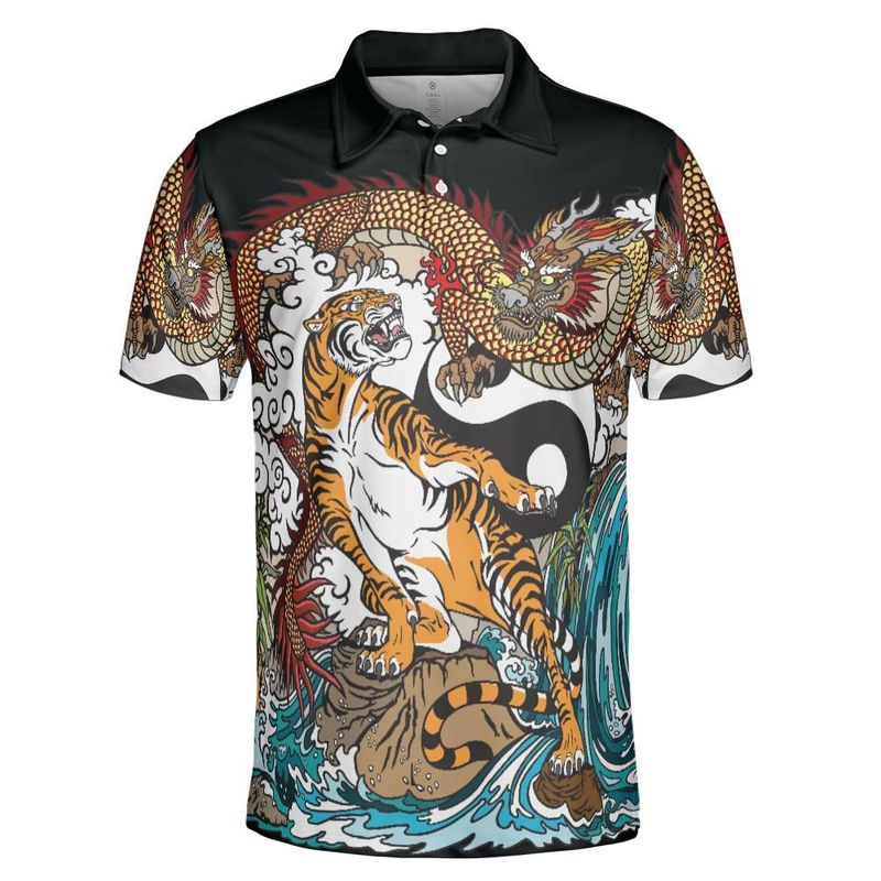 Tiger Versus Dragon Polo Shirt