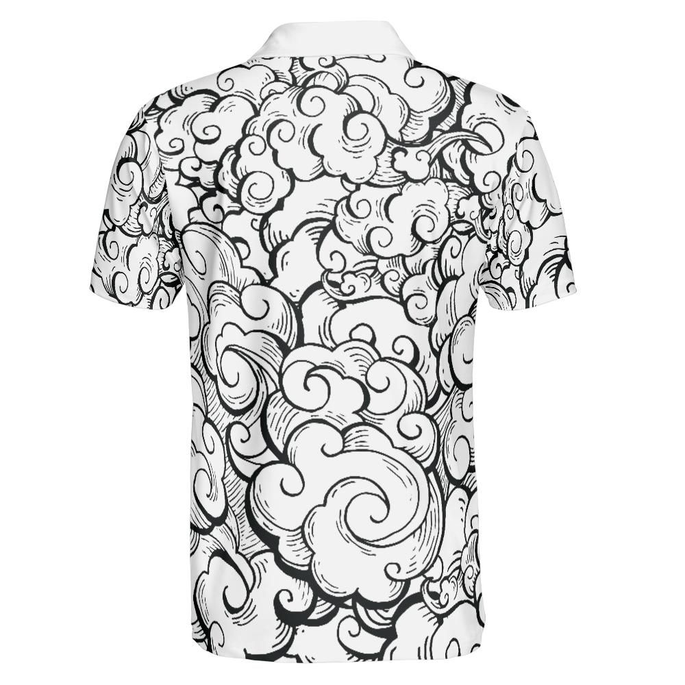 Asian Clouds Polo Shirt