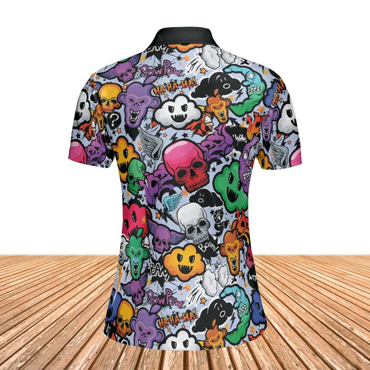 Spooky Graffiti Women's Polo Shirt