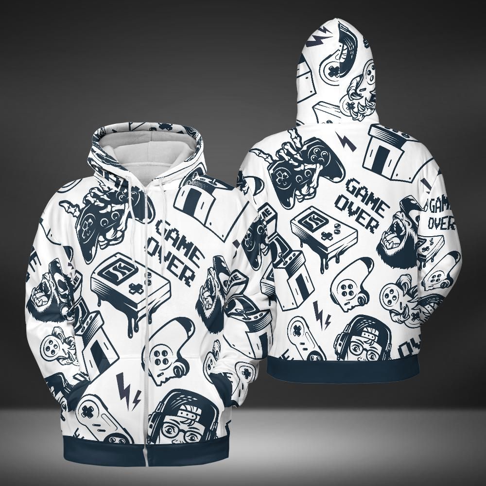 Game Over Premium Unisex Zip Hoodie