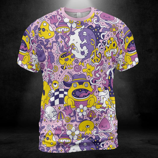 Purple Psychedelic Unisex Comfort T-Shirt