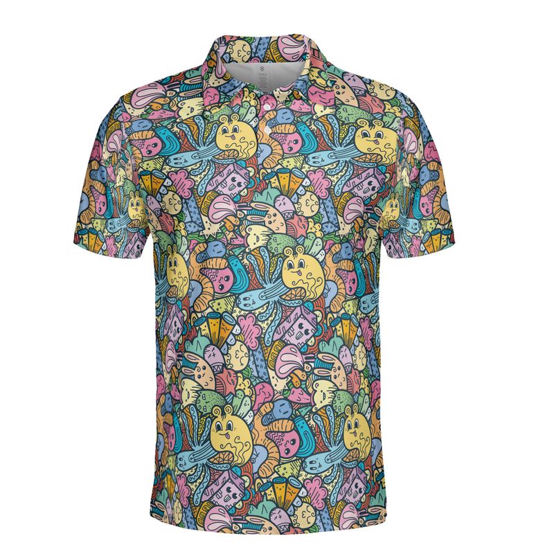 Monster Doodles Polo Shirt