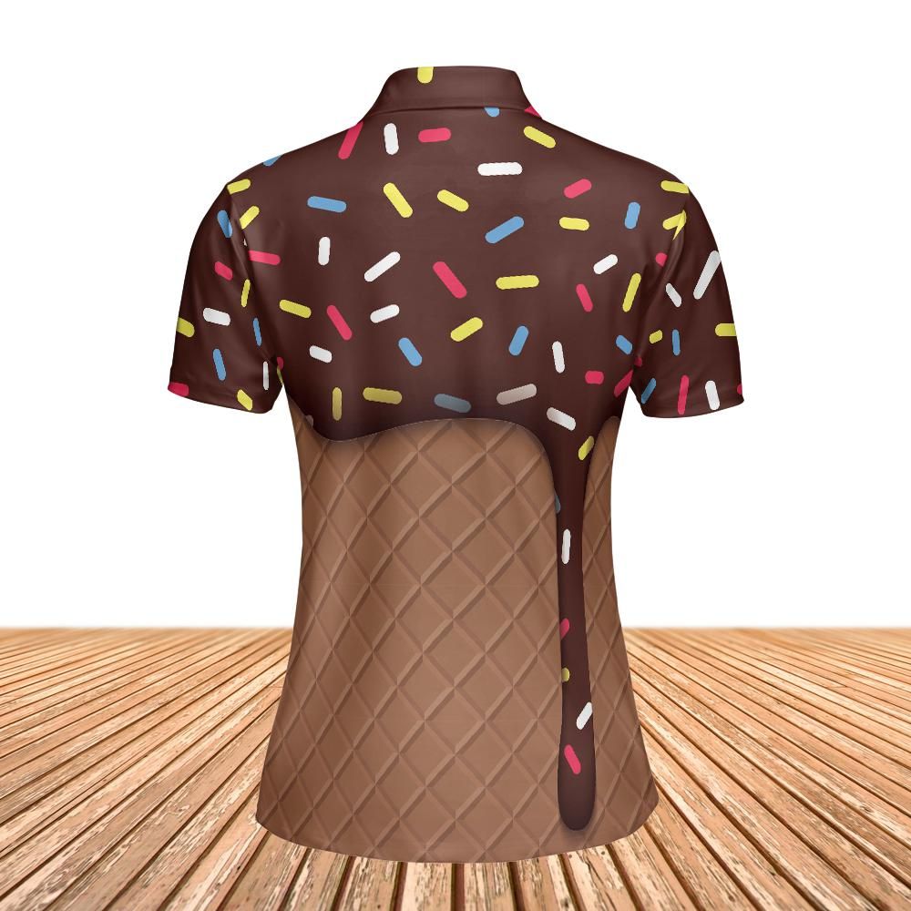 Chocolate Ice Cream And Cone Women's Polo Shirt
