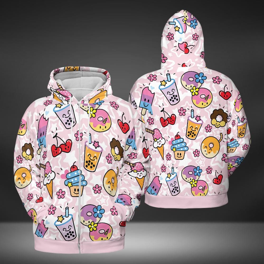 Kawaii Sweets Premium Unisex Zip Hoodie