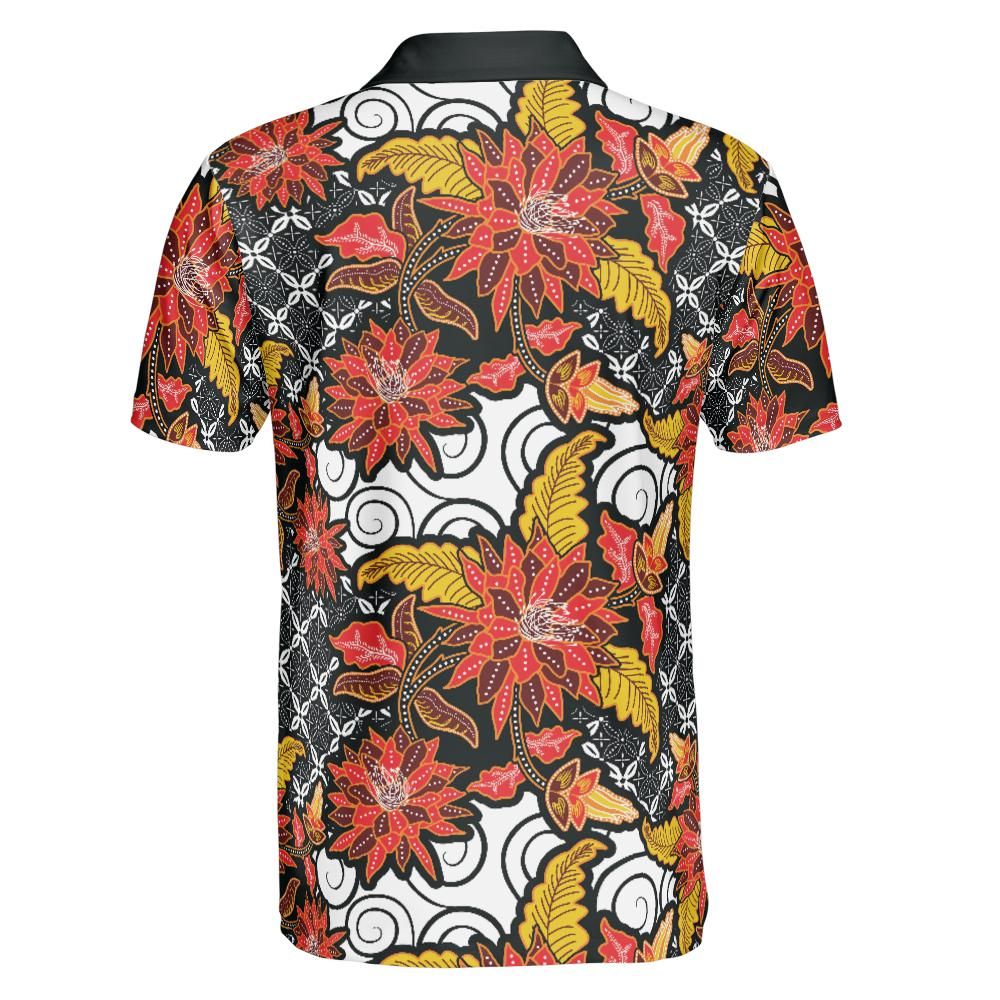 Indonesian Batik Polo Shirt