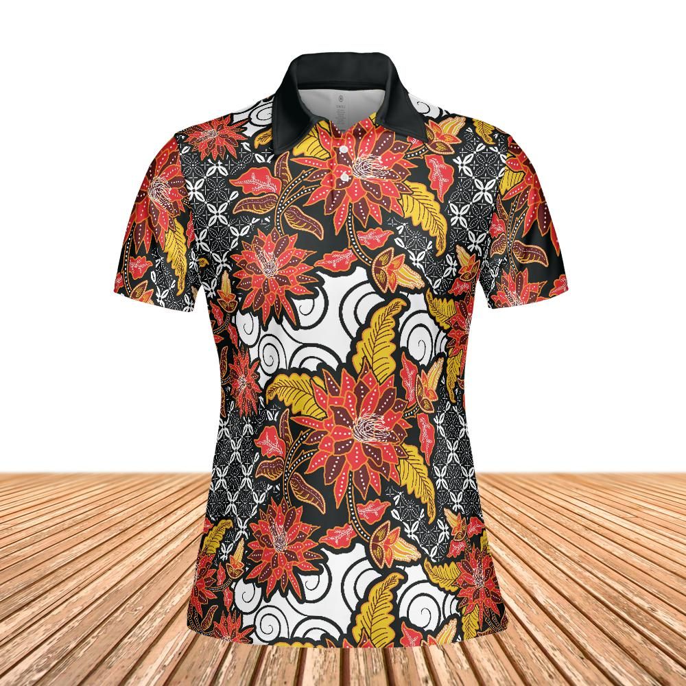 Indonesian Batik Women's Polo Shirt