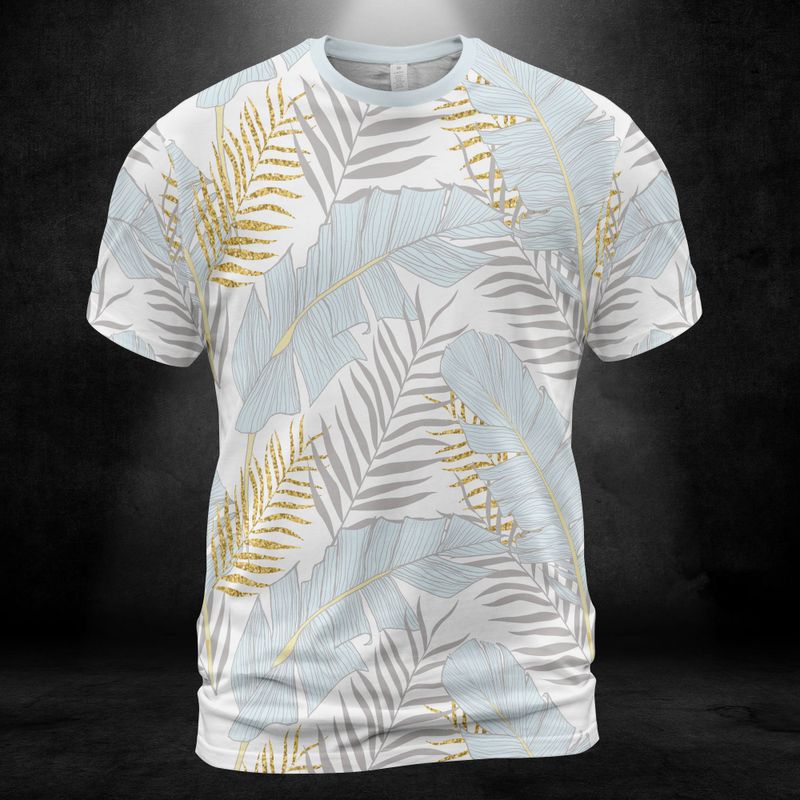 Blue Banana Leaves Unisex Comfort T-Shirt