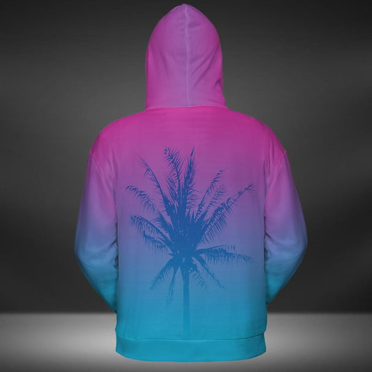 Sunset On The Beach Premium Unisex Zip Hoodie