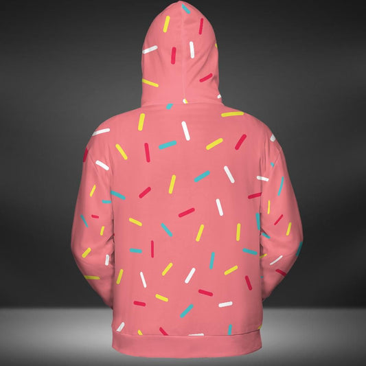 Pink Donut Sprinkles Premium Unisex Hoodie