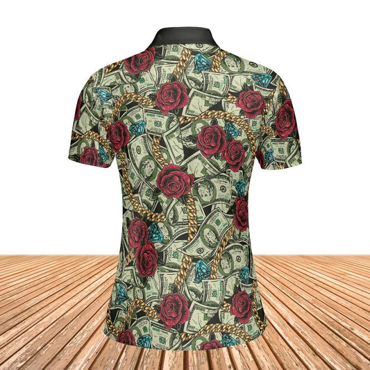 Money And Diamonds Over Everything Women's Polo Shirt