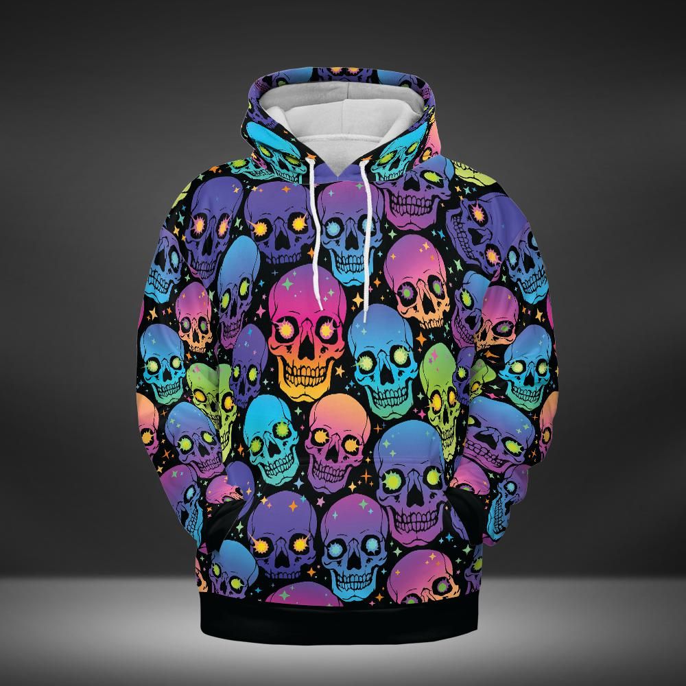 Glowing Eye Skulls Premium Unisex Hoodie