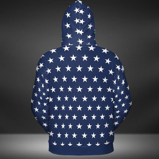 White Stars Unisex Hoodie