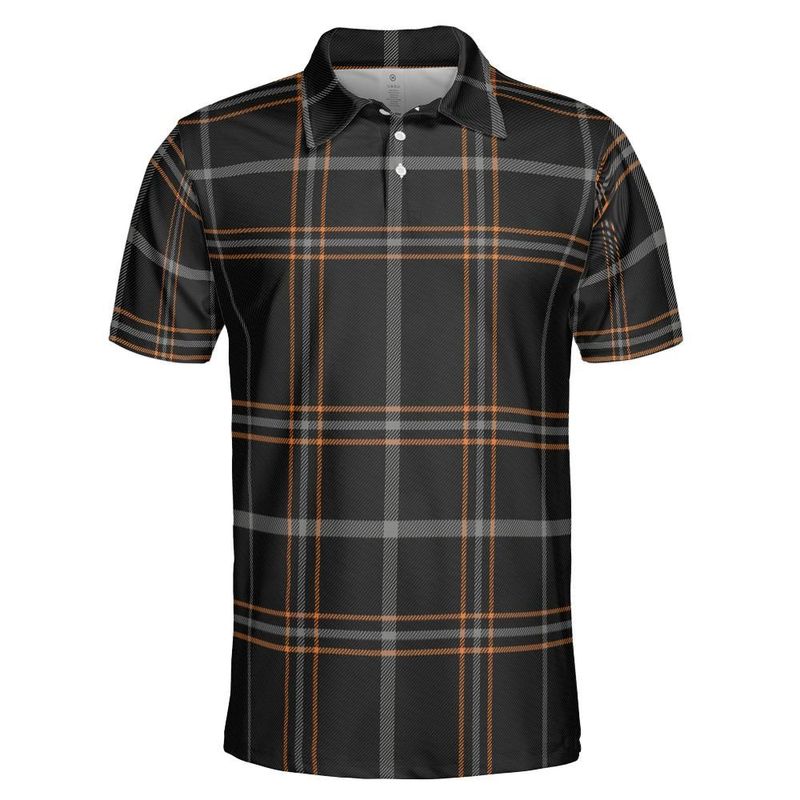 Orange And Black Polo Shirt