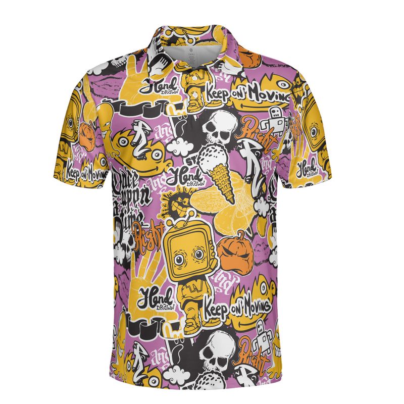 Hand Drawn Polo Shirt