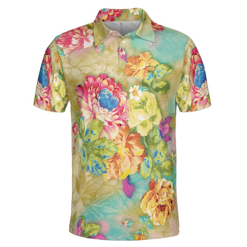 Flower Garden Polo Shirt