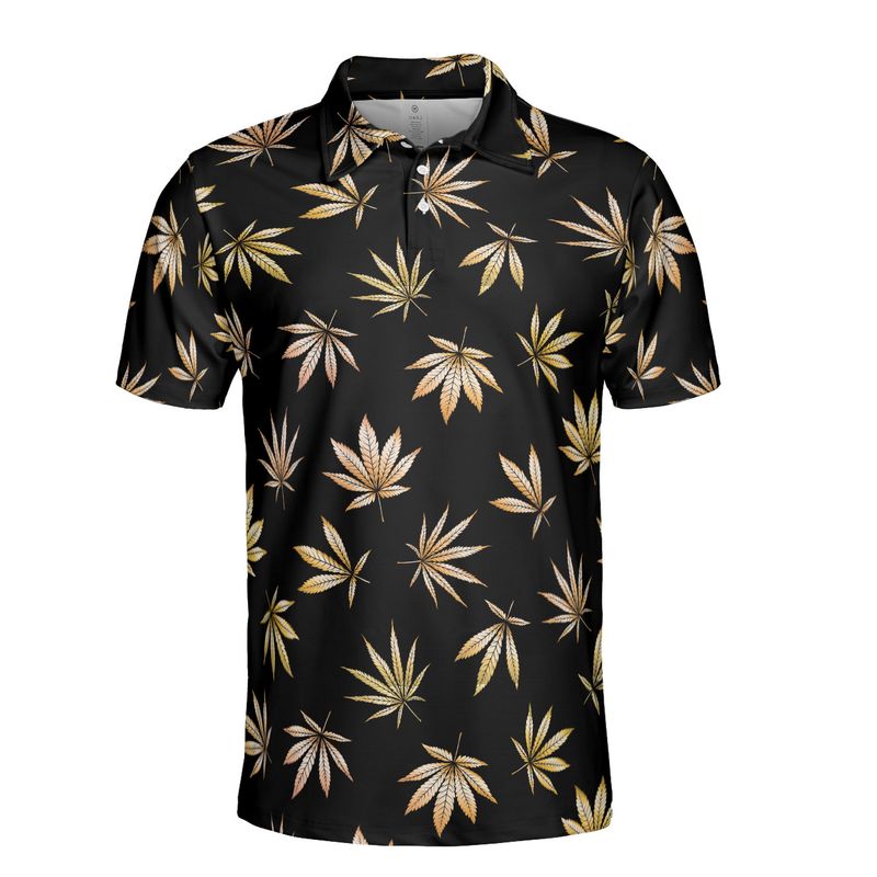 Gold Leaves Polo Shirt