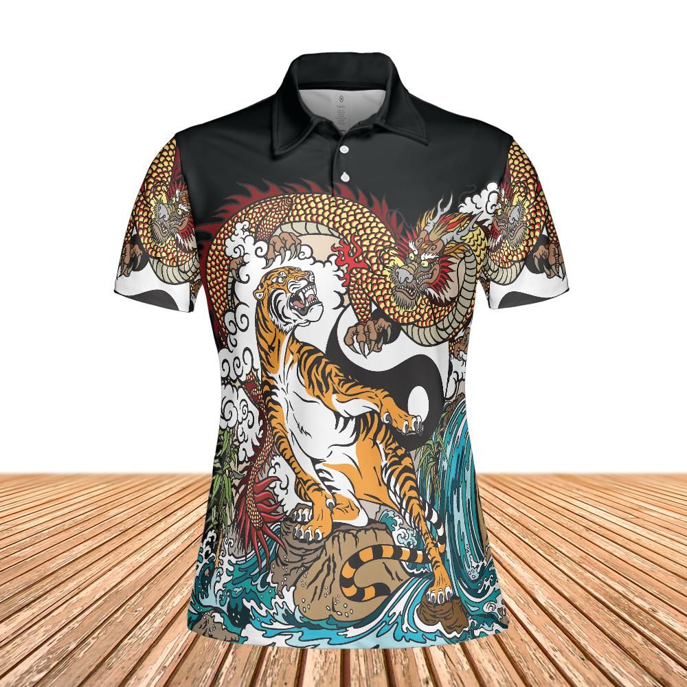 Tiger Versus Dragon Women's Polo Shirt