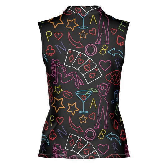 Strip Club Women's Sleeveless Polo Shirt